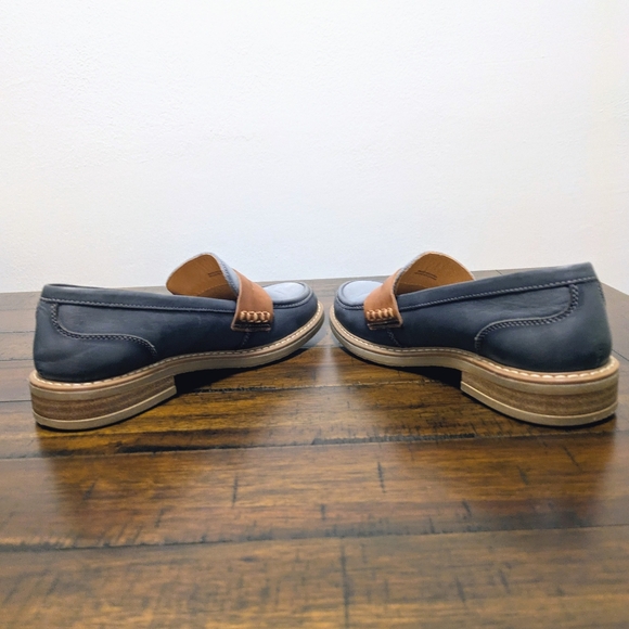 Pikolinos Aldaya W8J water-resistant leather penny Loafers Ocean color Size 38/ - Picture 7 of 9